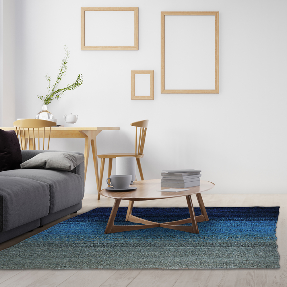 Interior poster mock up living room with colorful white sofa . 3D rendering.